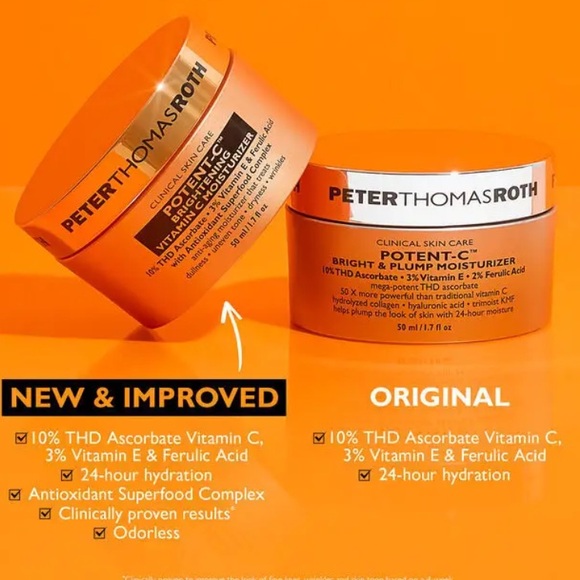 Potent-C Vitamin C Bright & Plump Moisturizer • Peter Thomas Roth • 🆕Full Size - Picture 6 of 10